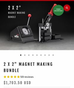 Titan press 2x2 magnet making bundle