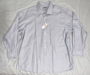 Michael Kors Light Blue Long Sleeve Big Fit Men’s Dress Shirt 18.5 34/35 -NWT