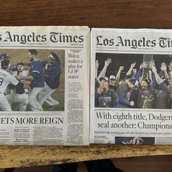 Dodgers Los Angeles Times Newspapers
