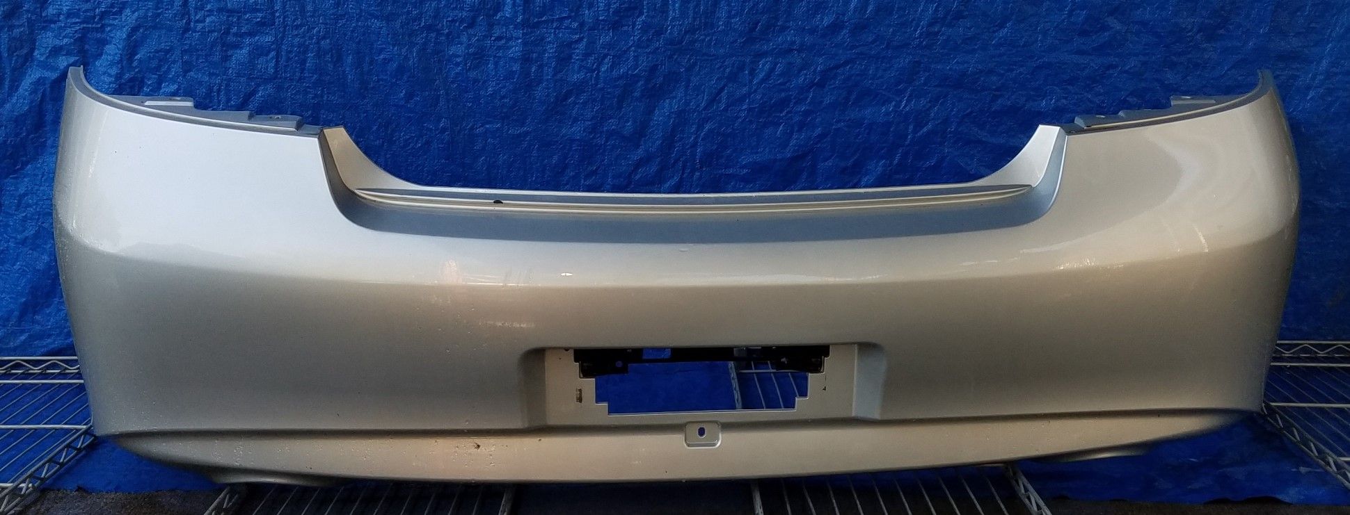 2007 - 2015 INFINITI G25 G37 Q40 REAR BUMPER COVER SILVER