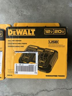 DeWalt 12V To 20V Dual Port Jobsite Charging Station DCB102 Genuine USB Port