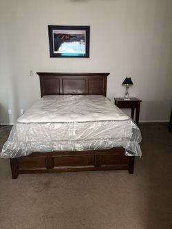 Queen Bed Brand New Mattress.