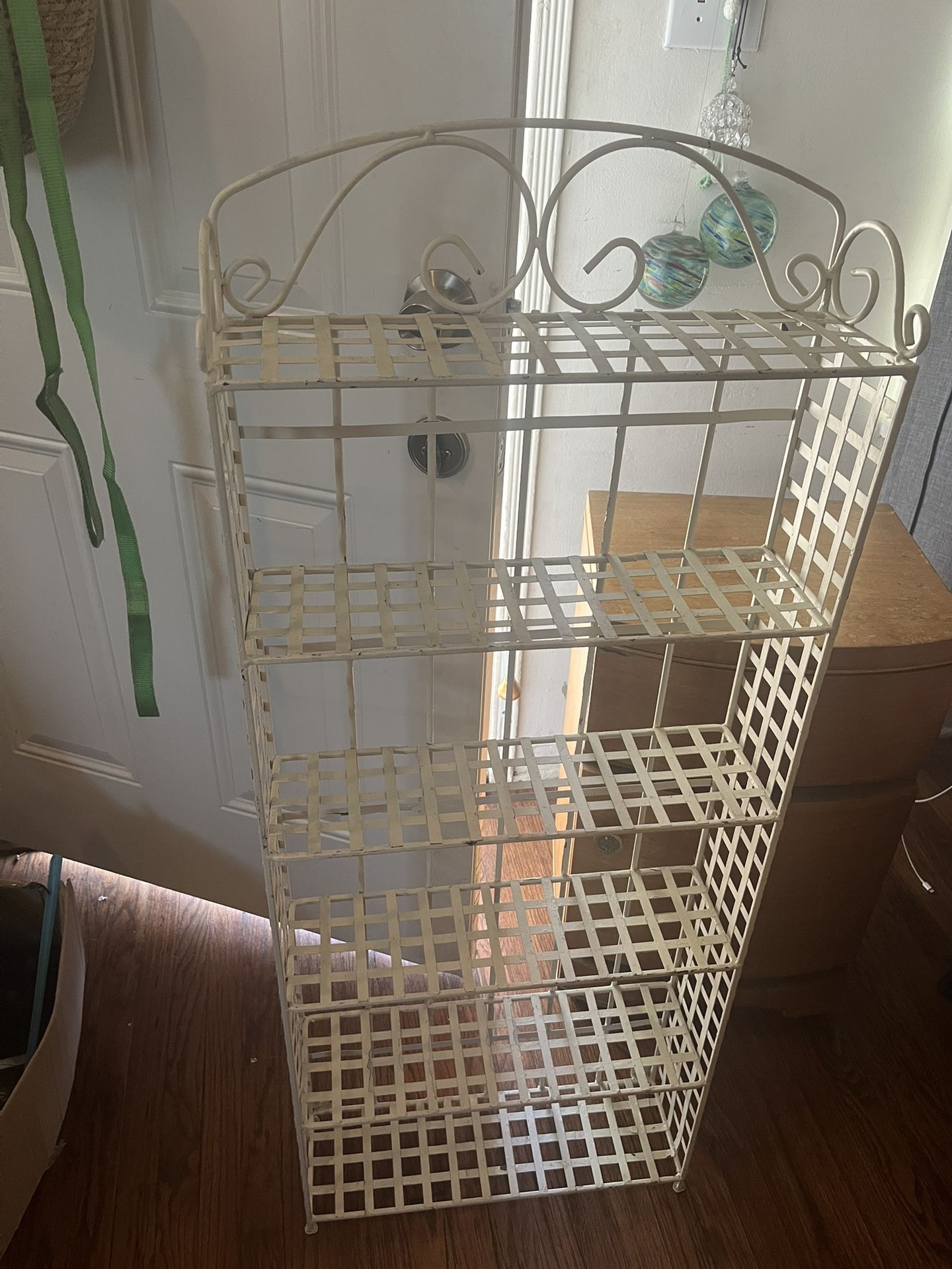 VTG wrought iron 6 tier bakers rack/media storage 3ft x 4”