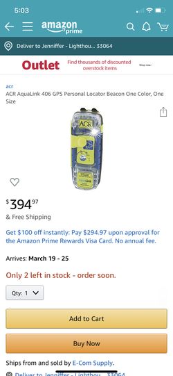 ACR AquaLink 406 GPS Personal Locator Beacon One Color, One Size