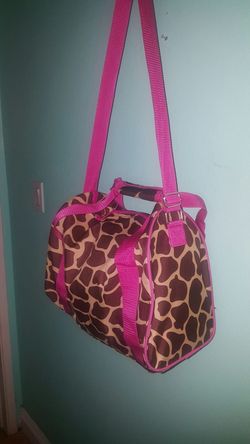 Cheetah print tote bag..med size..goid for gym or dance..like new!