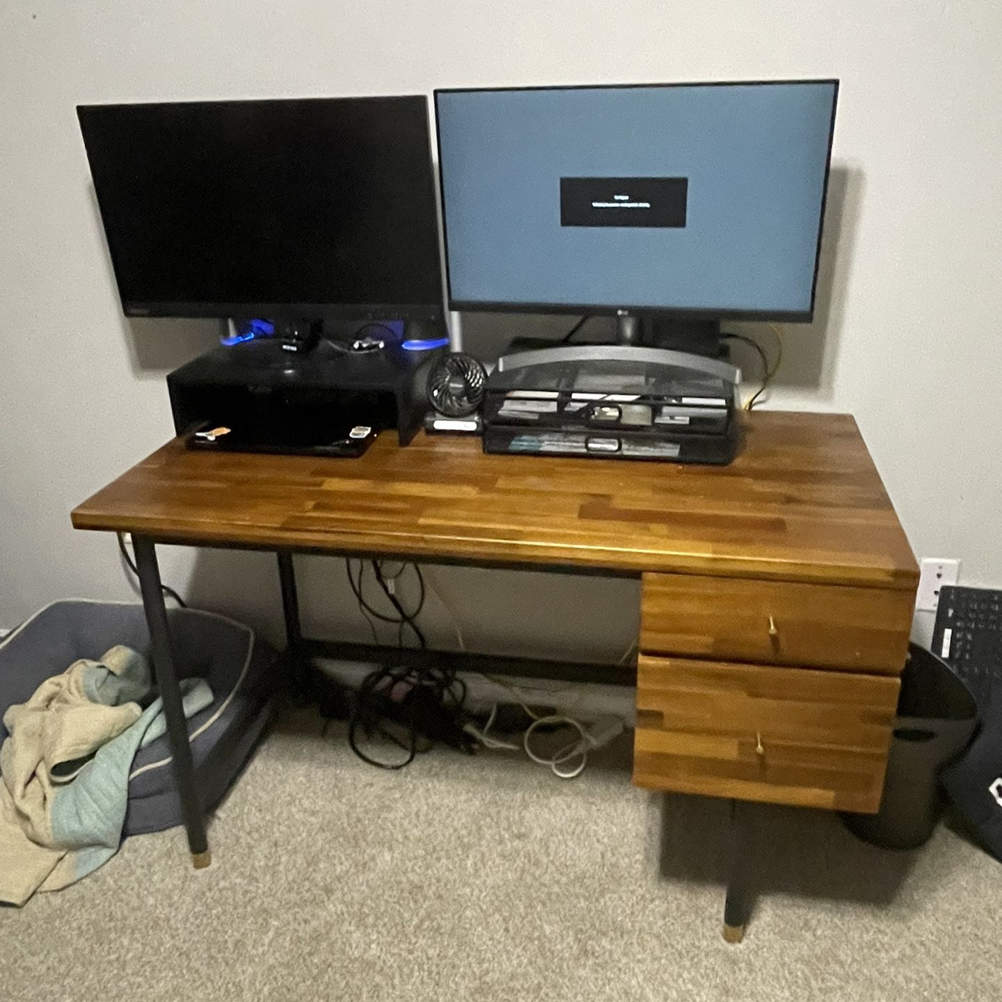 All Modern Solid Wood Contemporary Desk