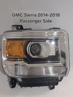 GMC Sierra 2014-2018 Passenger Side Headlight