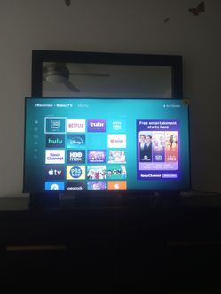 40" Hisense Roku TV with remote and batteries included