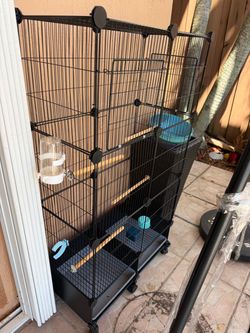 Extra-Large Bird Cage/Aviary on Wheels