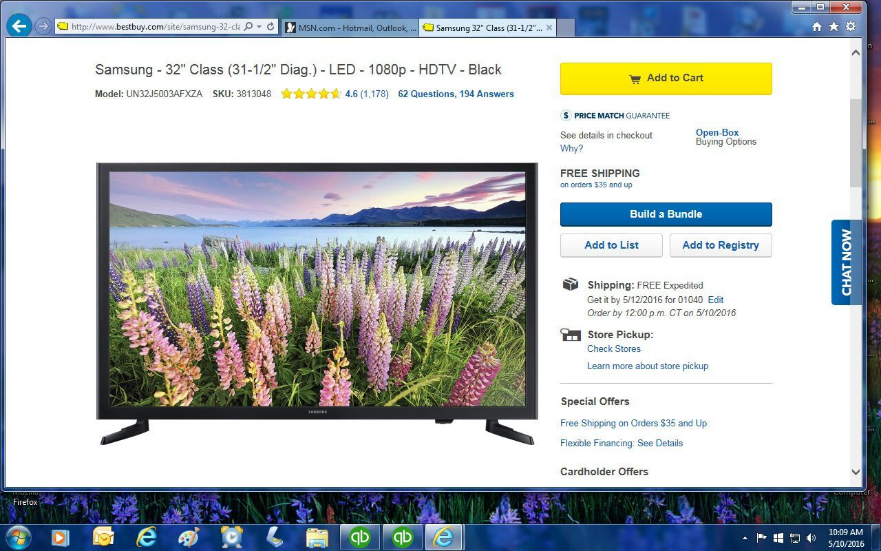 Samsung 1080P TV