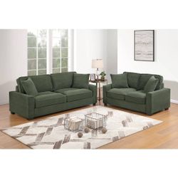 Corduroy 2-Piece Sofa Set
2 Seat Sofa & Loveseat