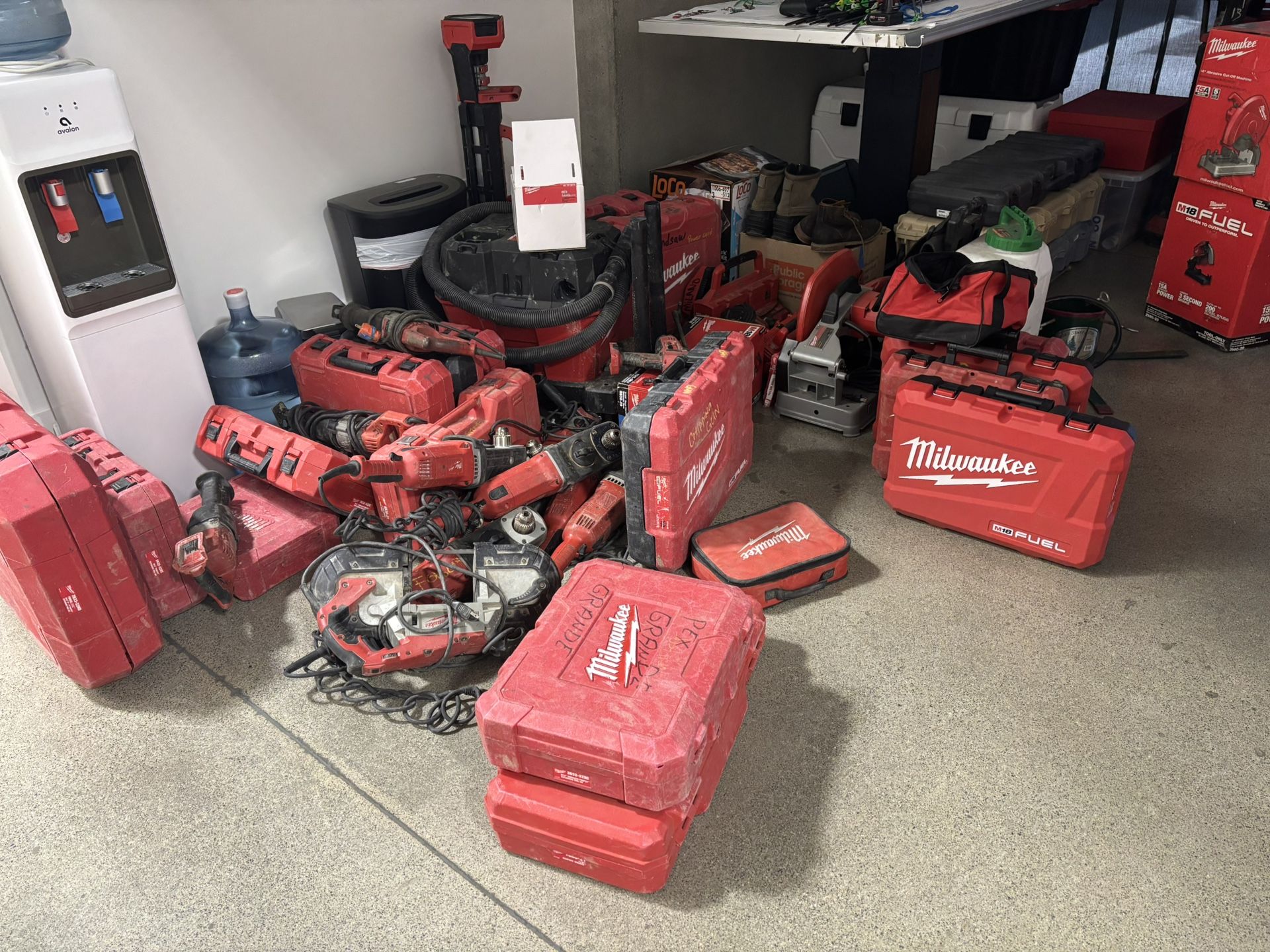 Assorted Milwaukee tools