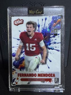 Fernando Mendoza Wild Card SPLAT Rookie Card #2/4