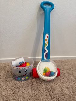 Fisher Price Color Mixing Bowl & Fisher Price Corn Popper