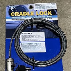 Brand New Seattle Sports Cradle Cable Lock for Kayaks, Canoes, Paddle Boards, Surfboards