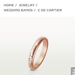 Cartier Rose Gold Ring Women’s Size 7.5