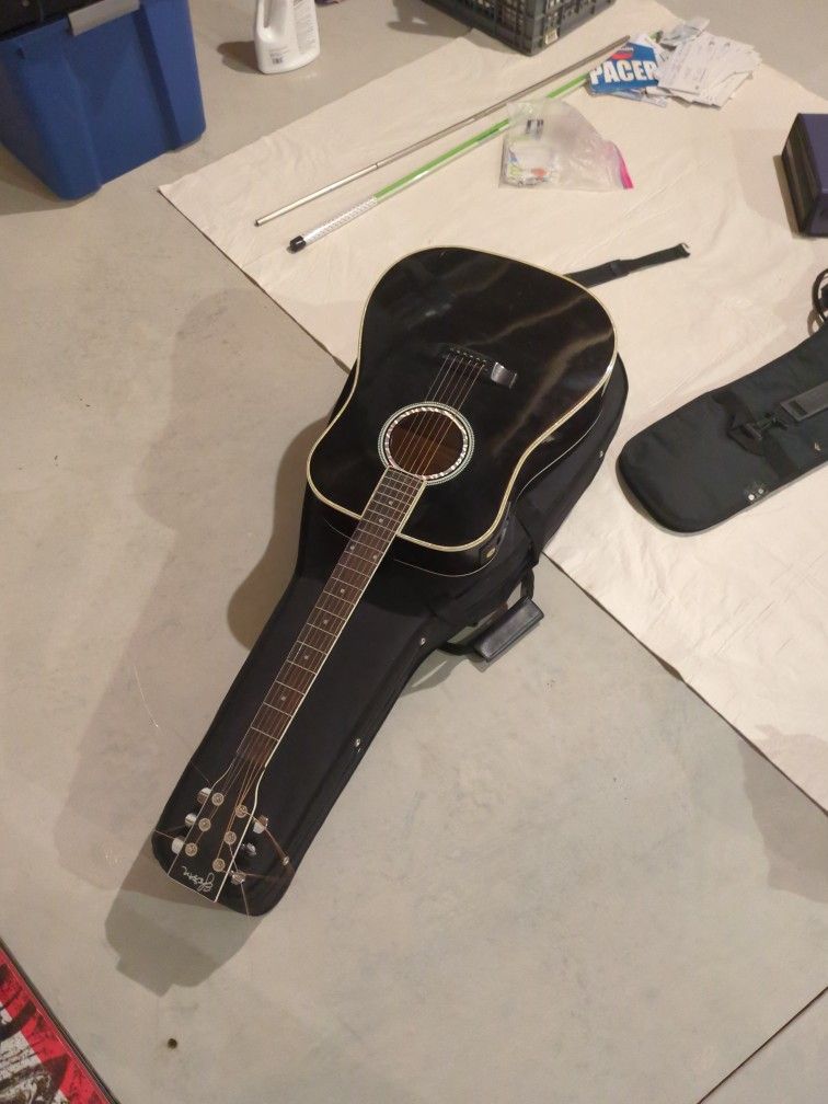 Acoustic/Electric Guitar And Case