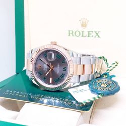 2021 Rolex Datejust 41 | 126331 | Wimbledon Dial | Oyster Bracelet | Complete Set