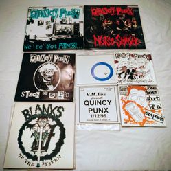 Quincy Punx and Blanks 77 Lot of 8 Vintage Vinyl Record Collection