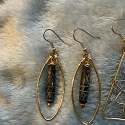 3 pair of earrings