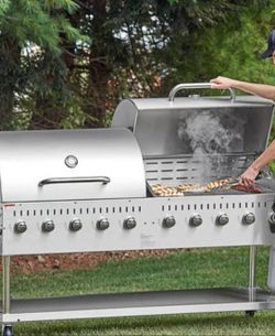 Brand new 72 inch back yard pro grill .