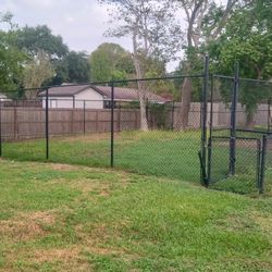 10 Ft. Tall 40ft X 40fr. Fence In Area With Entry 