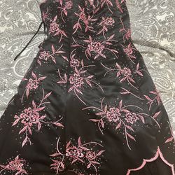 Black/Pink Prom Gown