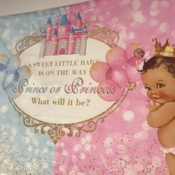 Gender Reveal Backdrop 