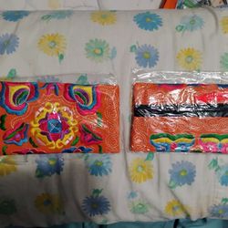 Embroidery Orange Arm Wrist Purse$6 Each