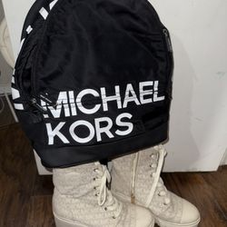Mk Boots And backpack 