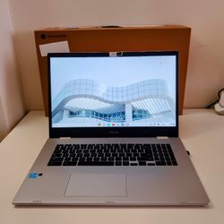 Asus Chromebook 17.3 inches like New.
Battery lasts hours.
No more viruses and spyware. 
Turn on and off in seconds.
Only 150 dollars. 
And I gift a N