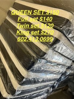 FULL MATTRESS WITH BOX SPRING $140