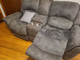Sage Green Reclining Loveseat