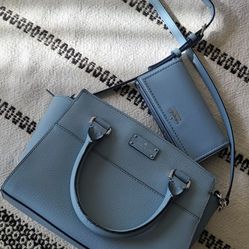 Kate Spade Purse And Wallet Blue Color