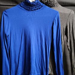 International Concepts 2 Women's Blouse / Blue&gray Size Small Both for $4