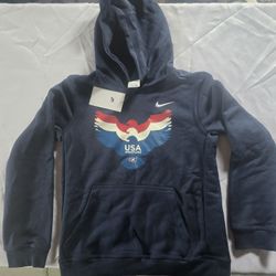 Nike Youth Boy USA Wrestling Red,white, Blue Eagle Hoodie- Large(hh)