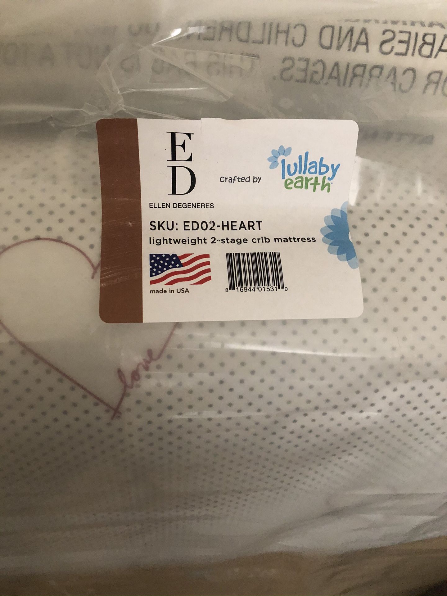 ED Lullaby Earth 2 stage crib mattress