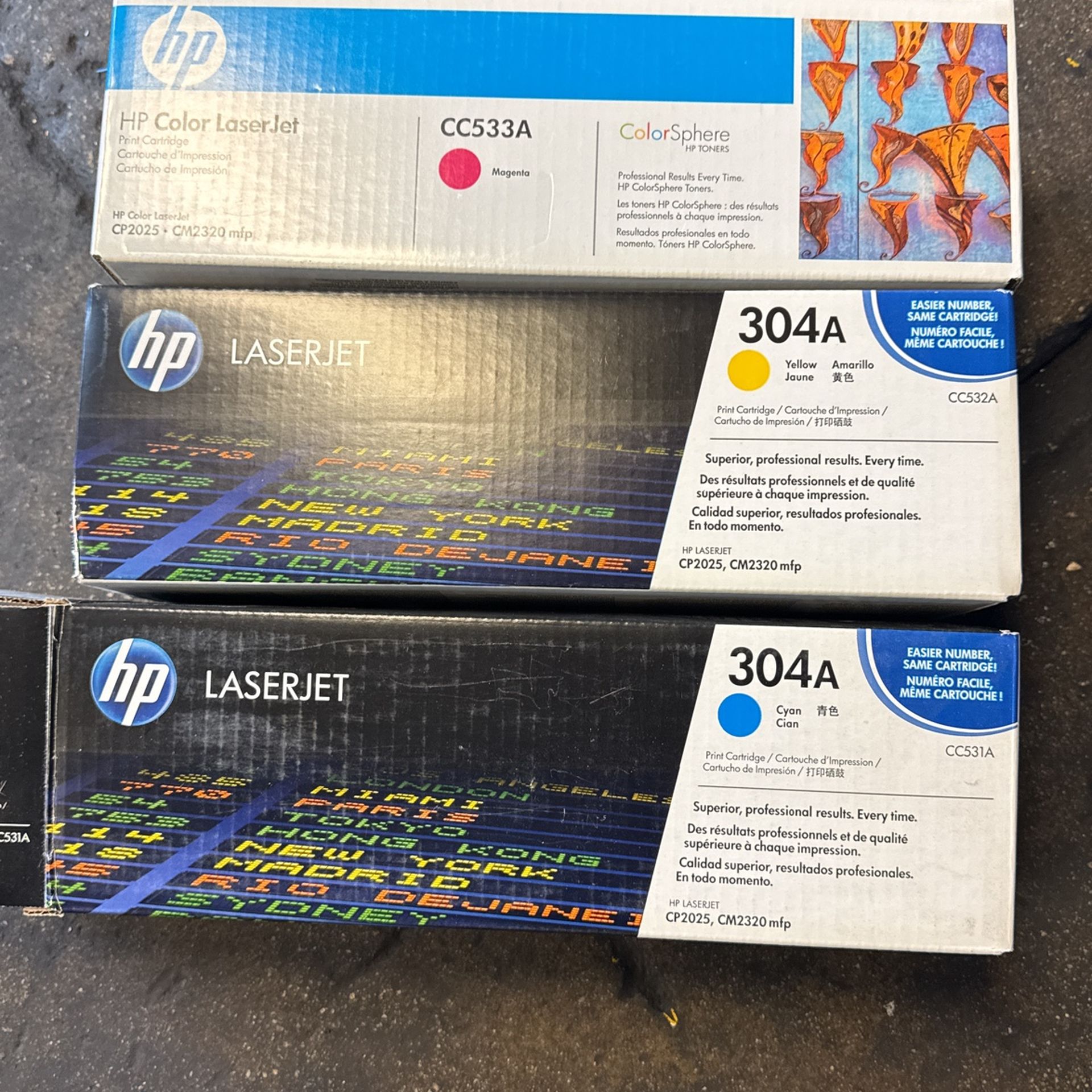 HP Color laserjet cartridge ink