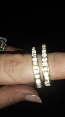 925 silver earrings cubic zirconia says 925 on them