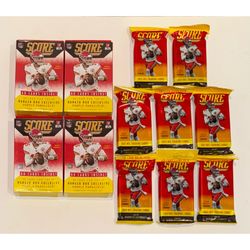 2021 Panini Score Football Hanger Boxes + Value Packs - 2 Box + 8 Fat Cello Pack Lot - NFL Cards