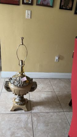 Vintage Ornate Urn Table Lamp set of 2
