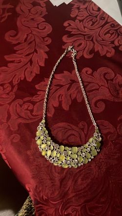 Silver Tone Statement Choker Necklace