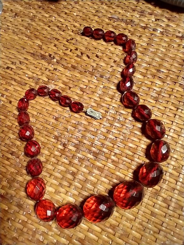 Vintage Cherry Amber Necklace