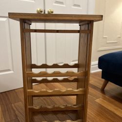 Wooden Wine Rack Bar