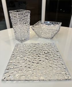 Tiffany & Co 3-Piece Crystal Set