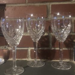 5 Waterford crystal Glasses 