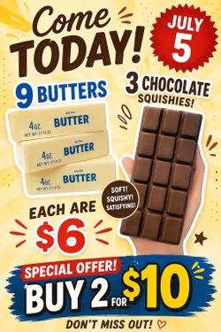 Squishies butter and chocolate