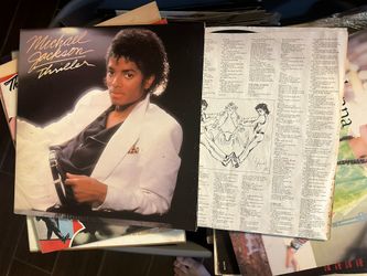 Michael Jackson Thriller Vinyl (First Press) With Booklet RARE MISPRINT