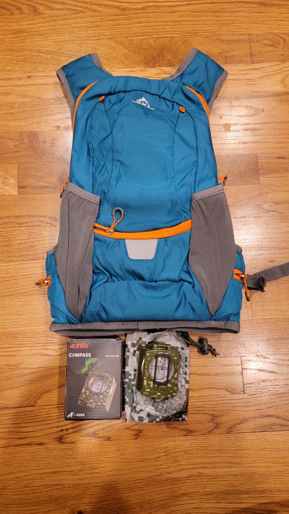 Hiking Backpack And Compass