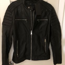 Zara Leather Biker Jacket 